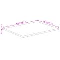 vidaXL Stolová doska 90x80x3,8 cm živý okraj masívne mango