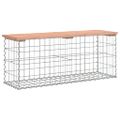 vidaXL Záhradná lavica gabiónový dizajn 103x31,5x42 cm masívny douglas