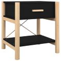 vidaXL Nočné stolíky 2 ks čierne 42x38x45 cm spracované drevo