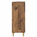 vidaXL Zásuvkový kabinet Staré drevo 33 x 34,5 x 90 cm