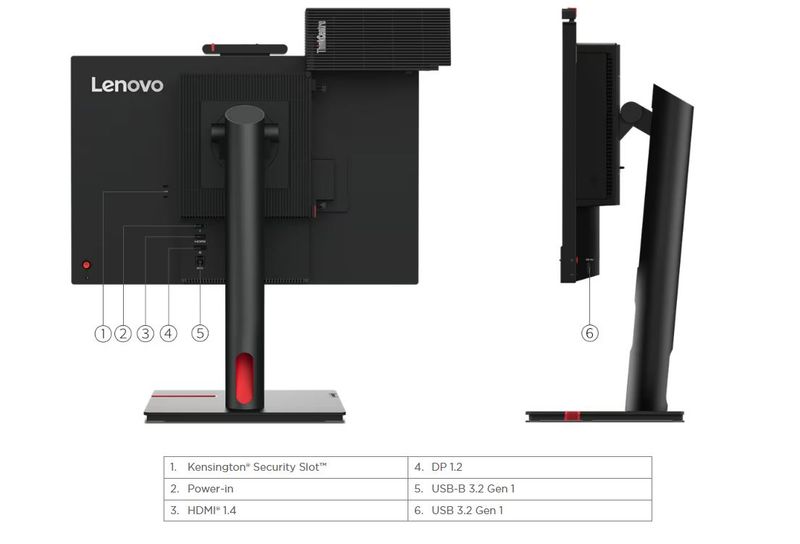 Lenovo ThinkCentre/Tiny-In-One 24 Gen 5 Touch/23,8"/IPS/FHD/60Hz/6ms/Čierna/3R