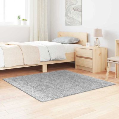 vidaXL Protišmykový Shaggy Koberec Sivá 120 x 120 cm PP