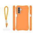 Puzdro Safepop s pásikom pre A17 4G / A17 5G / A26 5G / A18 5G oranžová
