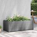 vidaXL Vyvýšený záhradný záhon PP kamenný sivý 100x43x35 cm
