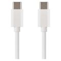 Kábel USB-C 2.0 / USB-C 2.0, EMOS SM7027W, 1 m, biely