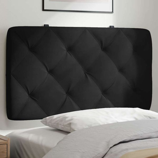 vidaXL Vankúš na čelo postele čierny 80 cm zamat