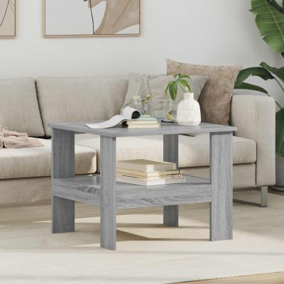 vidaXL Konferenčný stolík Sivý Sonoma 57 x 55 x 45 cm Kompozitné drevo