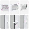 vidaXL Otočné a sklopné okno do suterénu RISOR 80 x 50 cm PVC a sklo
