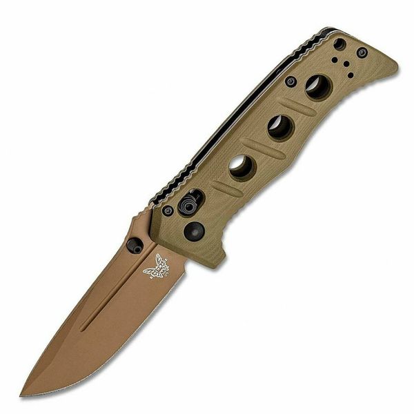 Benchmade 273FE-2 Mini Adamas OD Green  taktický nôž 8,3 cm, hnedá, zelená, G10
