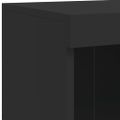 vidaXL Komoda s LED svetlami čierna 81x37x100 cm