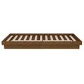 vidaXL Posteľný rám medový drevený masív 75x190cm malé jednolôžko
