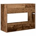 vidaXL Stojan na slnečník Staré drevo 65 x 24 x 50 cm Kompozitné drevo