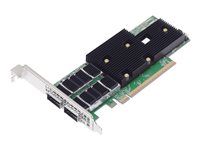 Sieťový adaptér - PCIe 5.0 x16 nízky profil - 400 Gigabit QSFP112 x 2