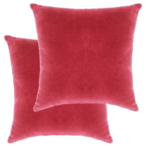 vidaXL Vankúše bavlnené zamatové 2 ks 45x45 cm ružové