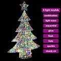 vidaXL Vianočný stromček 100 LED Viacfarebný 120 cm Akryl