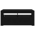 vidaXL TV skrinka 90 x 35 x 40 cm Čierny dub Kompozitné drevo