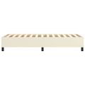 vidaXL Posteľný rám s boxspringom krémový 100x200 cm umelá koža