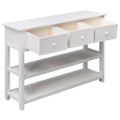 vidaXL Komoda biela 115x30x76 cm drevená