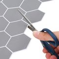 vidaXL Hexagónová dlažba 20 ks Sivá 30 x 30 cm Polyuretán a PET