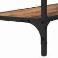 vidaXL Konzolový stôl Staré drevo 75 x 30.5 x 75 cm Kompozitné drevo