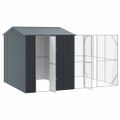 vidaXL Klietka pre vtákov Antracit 425 x 304 x 247 cm Pozinkovaná oceľ
