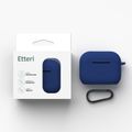 Silikónové puzdro Etteri pre AirPods Pro 3 tmavomodré