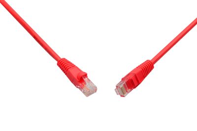 Patch kábel CAT6 UTP PVC 5 m červený snag-proof C6-114RD-5MB