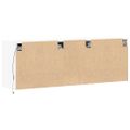 vidaXL Nástenná TV skrinka s LED, biela 130x31x45 cm