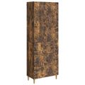 vidaXL Sada skríň 2 ks 66 x 34,5 x 90 cm Kompozitné drevo Dymový dub