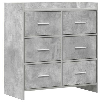 vidaXL Servírovacia skriňa Betónovo sivá 75 x 33 x 80 cm