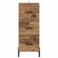 vidaXL Servírovacia skriňa Staré drevo 34 x 34.5 x 90 cm