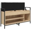 vidaXL Lavička na topánky dub sonoma 105,5x32x57,5 cm kompozitné drevo