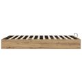 vidaXL Otomanový posteľný rám s úložiskom Remeselný Dub 135 x 190 cm