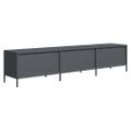 vidaXL TV skrinka antracit 202x39x43,5 cm oceľ valcovaná za studena