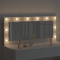 vidaXL Toaletné zrkadlo Obdĺžnikový so zrkadlom Biela 100 x 45 x 18 cm