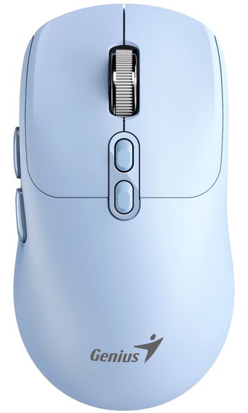 GENIUS NX-8080S BT Tiffany Blue/ duálny Bluetooth + 2,4GHz/ 1600 dpi/ bezdrôtová/ Copilot/ tichá/ 7tlačidlový/ modrá