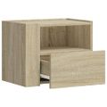 vidaXL Nástenné nočné stolíky 2 ks dub sonoma 45x30x35 cm