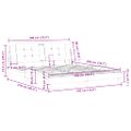vidaXL Rám postele bez matraca Zadar kapučínový 180x200 cm umelá koža