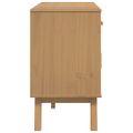 vidaXL Komoda OLDEN, bielo hnedá 114x43x73,5 cm, borovicový masív
