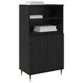 vidaXL Highboard Čierna 60 x 36 x 110 cm Kompozitné drevo
