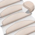 vidaXL Samolepiace schodové rohože 15 ks 80 x 24,5 x 3,5 cm Sivohnedá