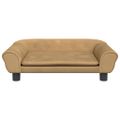 vidaXL Pelech pre psa hnedý 70x48x22 cm zamat