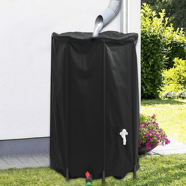vidaXL Nádrž na vodu s kohútikom skladacia 500 l PVC