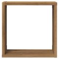 vidaXL Nástenné poličky v tvare kocky 4 ks 30x15x30cm kompozitné drevo
