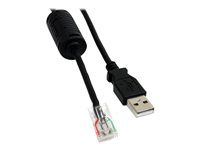 USB kábel - USB (M) do RJ-45 (10 pin) (M) - 6 ft - čierny - USBUPS06 - Kábel USB - USB (M) do RJ-45 (10 pinov) (M) - 1.8 m - čierna