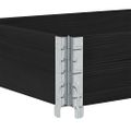 vidaXL Paletová ohrádka čierna 150x50 cm borovicový masív