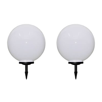 vidaXL Vonkajšie LED lampy k chodníku so špicatým hrotom 2 ks 50 cm