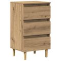 vidaXL Nočná skrinka Artisan Dub 40x35x69 cm Drevo