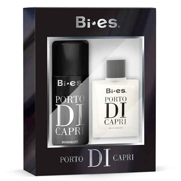 BI-ES PORTO DI CAPRI pánska darčeková súprava  - dezodorant 150 ml + voda po holení 100 ml
