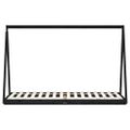 vidaXL Rám detskej postele čierny 80x200 cm masívna borovica
